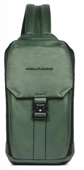Рюкзак слинг мужской Piquadro Urban CA6540UB00/N черный кожа